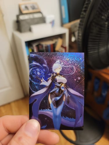 Customer photo review of Dragons Constellation Holo Card Sleeves (70PCS)