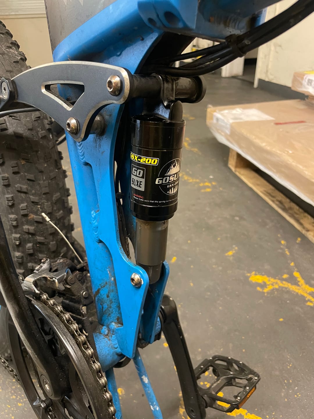 Customer photo review of Bezior Ebike Rear Shock Connecting Four-link Fixing Set and Screws