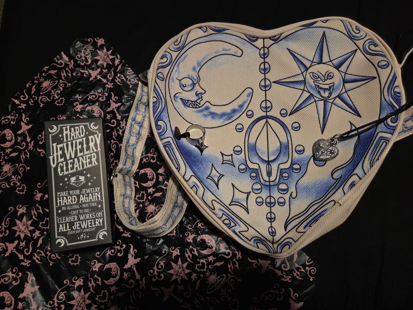 Customer photo review of COSMIC HEART TOTE BAG