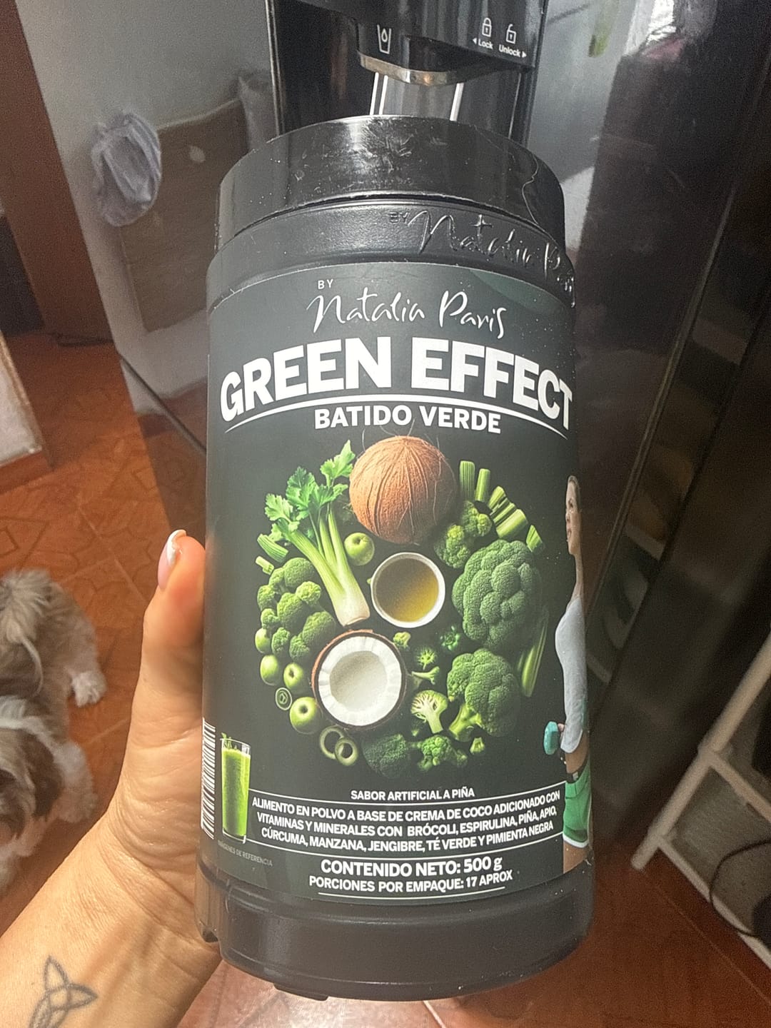 Customer photo review of Batido Verde Quemador Green Effect by Natalia Paris x 500 g