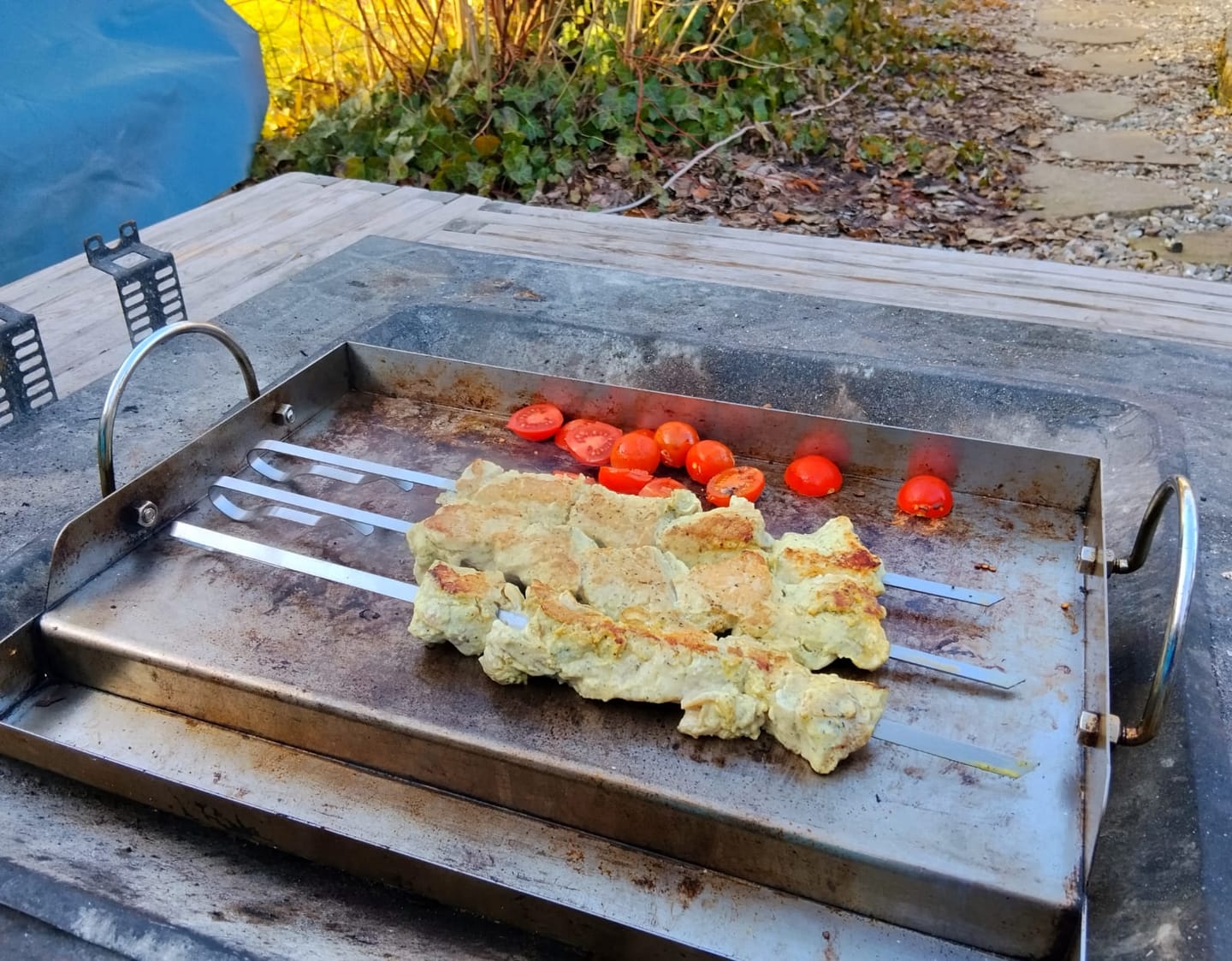 Customer photo review of Schweine-Schaschlik Klassiker – mit Zwiebeln, Pfeffer & Essig | mySchaschlik