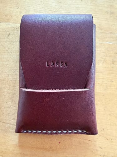 Customer photo review of Slimmad plånbok i äkta läder