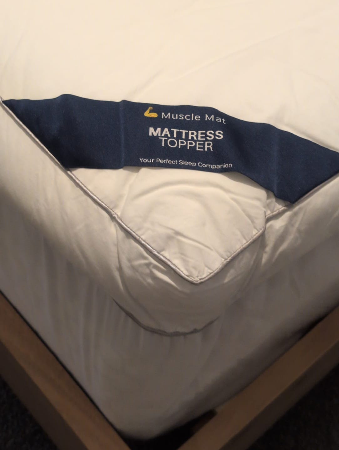 Customer photo review of Muscle Mat Luxury Mattress Topper