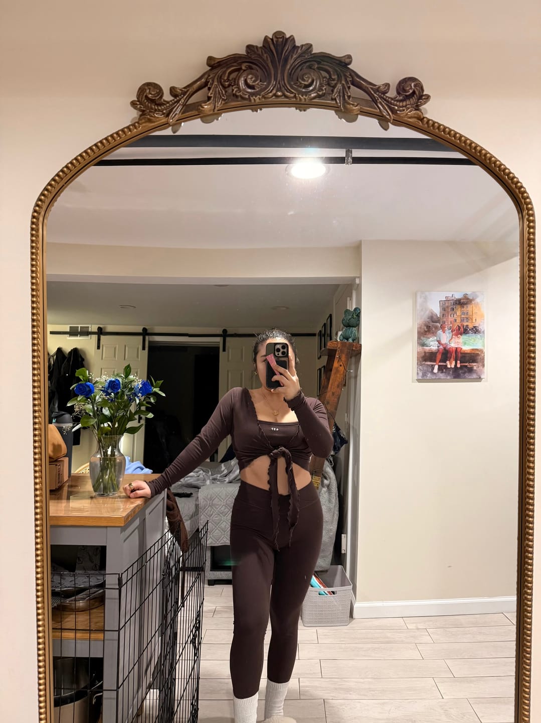 Customer photo review of The V Legging / Espresso