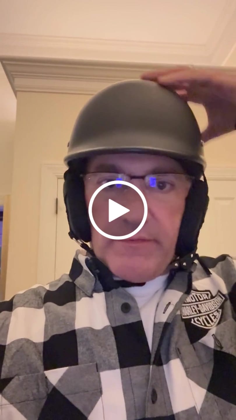Customer video review of Low Profile Reversible DOT Polo Helmet / Matte Black