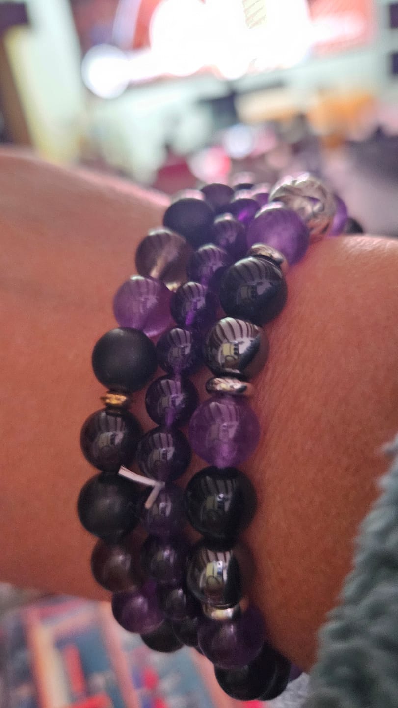 Customer photo review of Bracelet Premium "Bouclier Émotionnel" en Pierres Naturelles