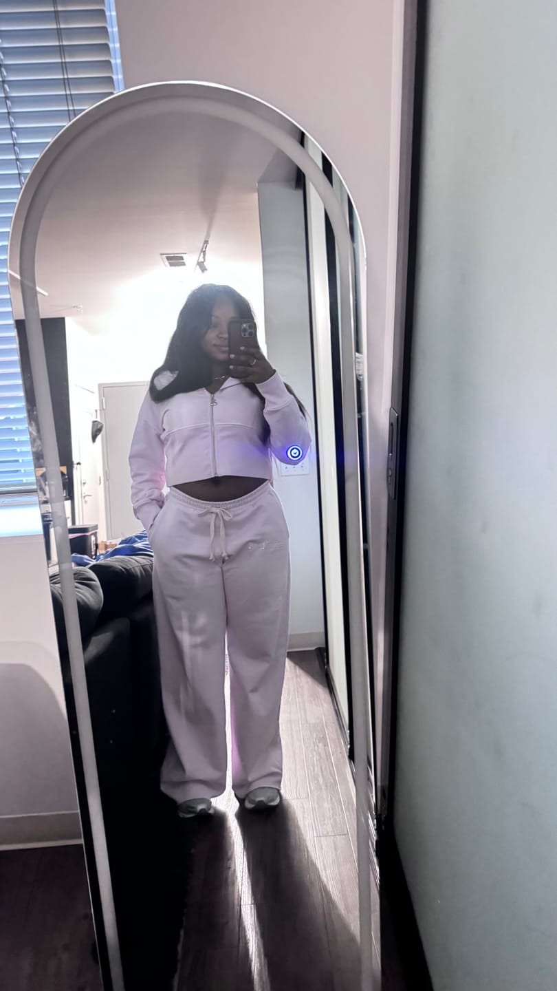 Customer photo review of BABY PINK CORSET HOODIE