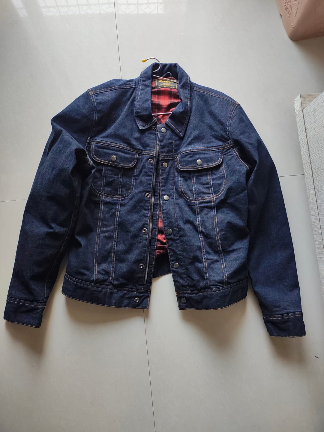 Customer photo review of zero: denim riding jacket
