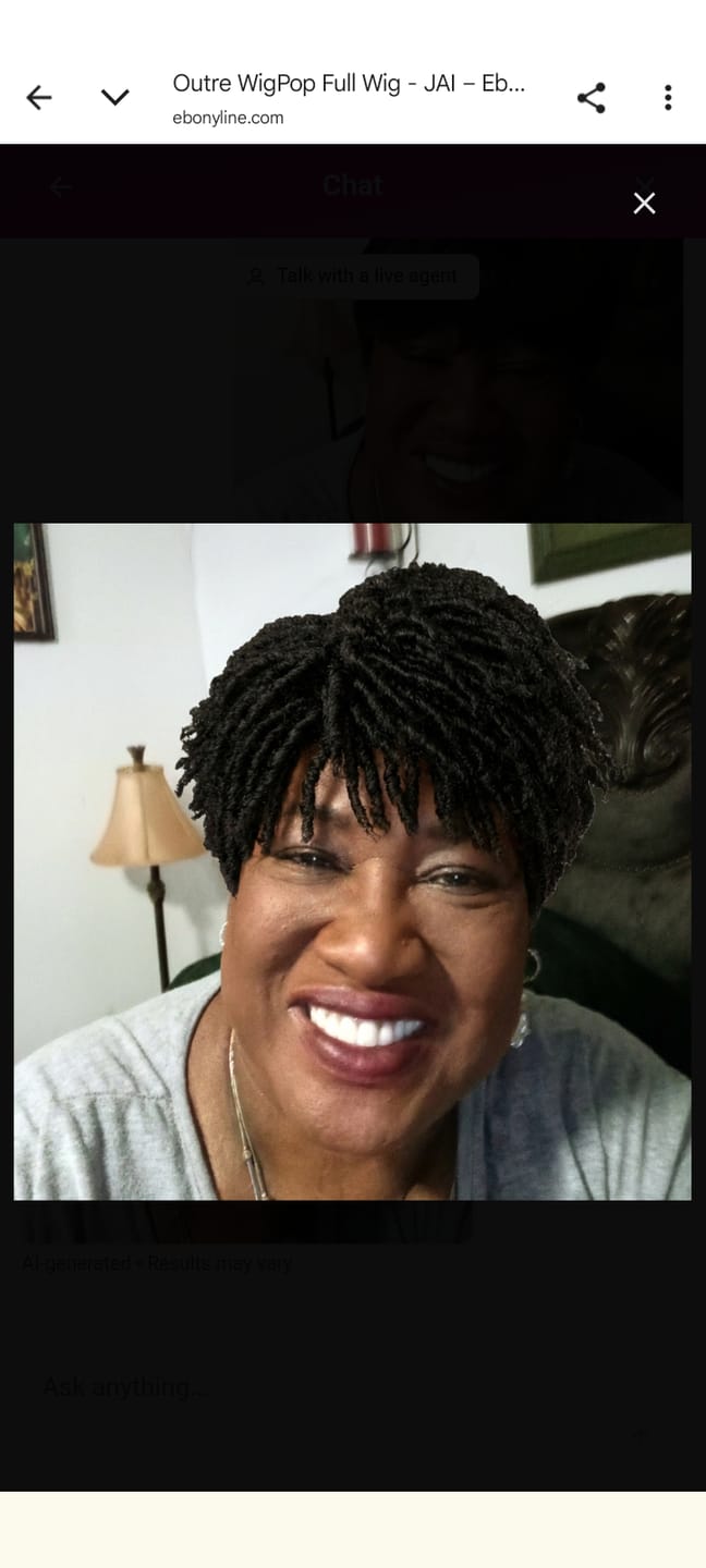 Customer photo review of Vanessa Vixen 100% Human Hair Full Wig - HH ILON