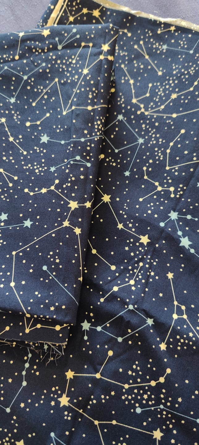 Customer photo review of Stars Constellation Rose & Hubble Cotton Poplin Fabric