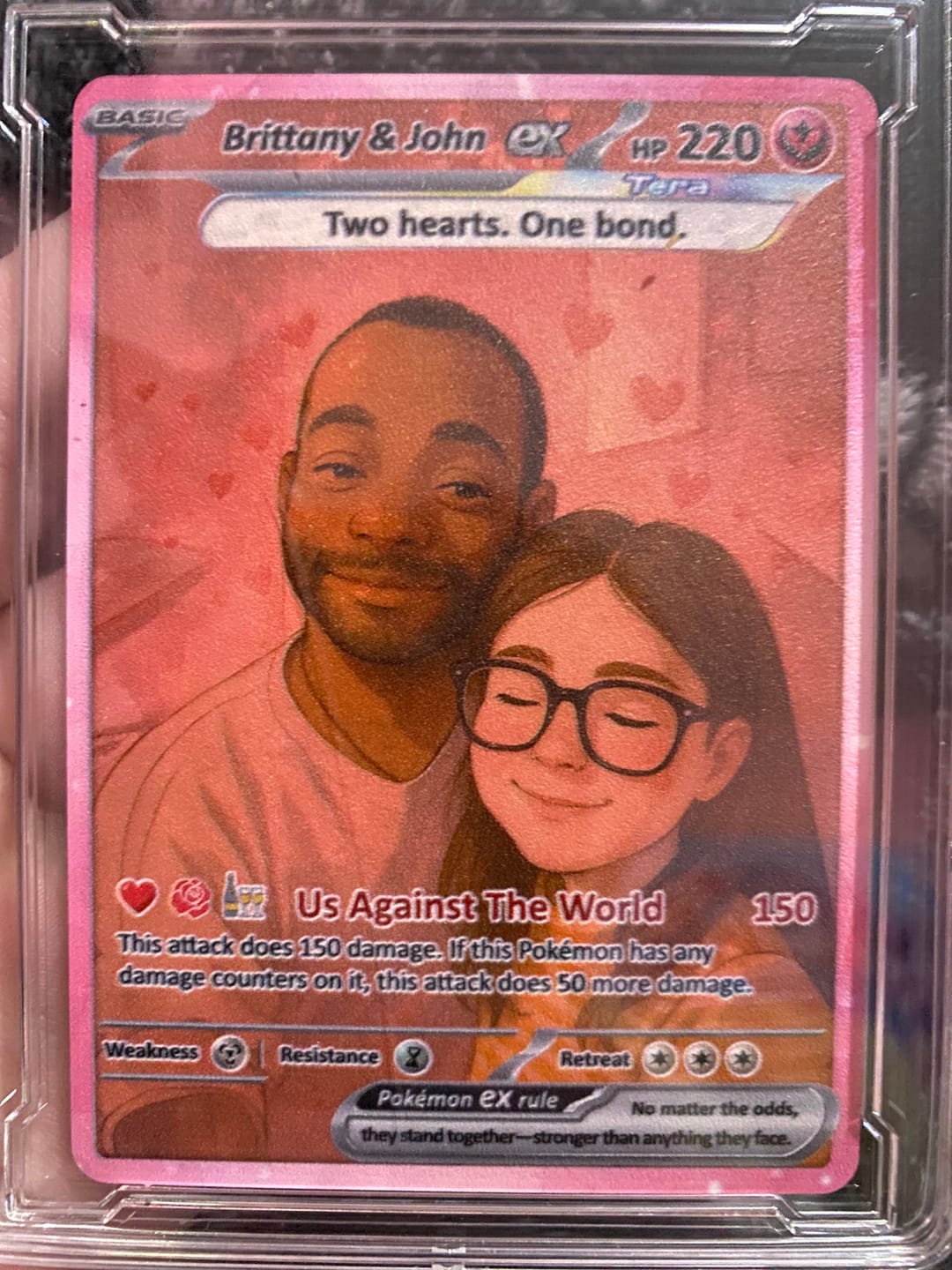 Customer photo review of Custom Pokémon Cards with Anime Picture, Personalized Poke Cards Animated Style Gifts for Him and Her - CPC-04
