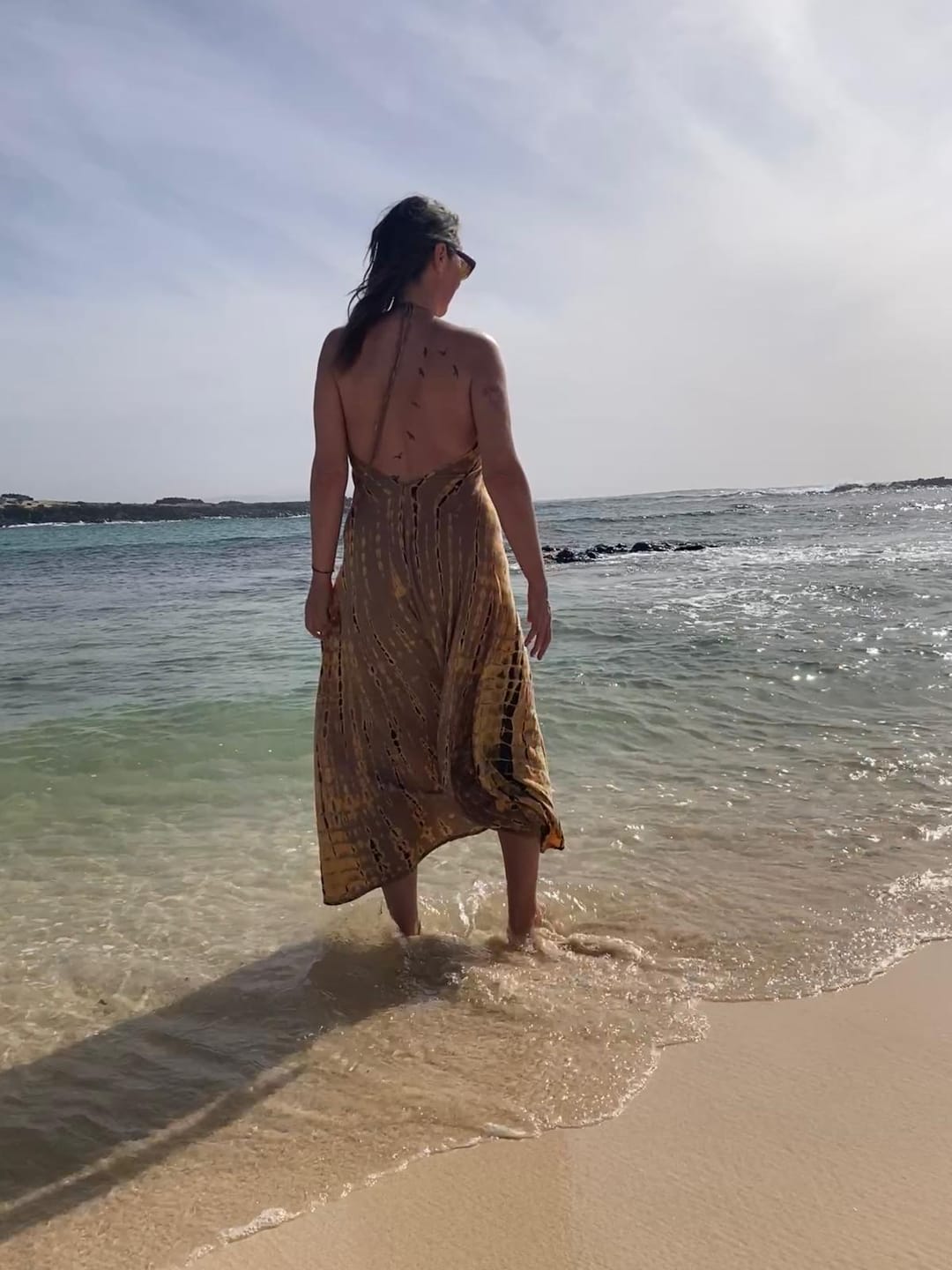 Customer photo review of Flamingo Tie Dye Dress Lioness