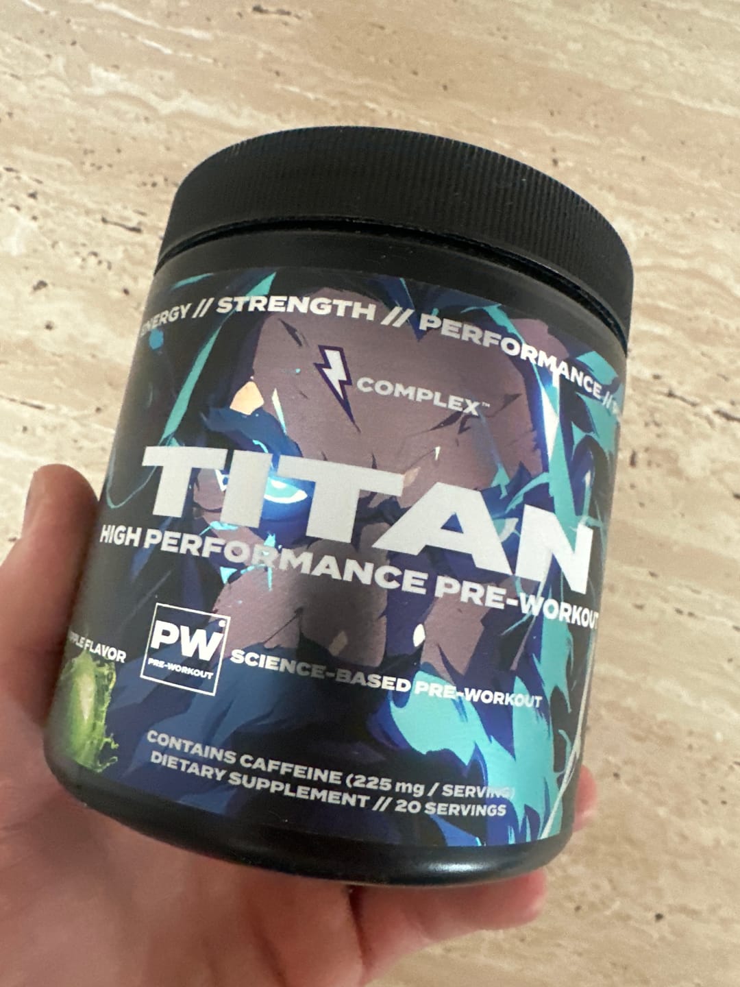 Customer photo review of Titan Pre-workout