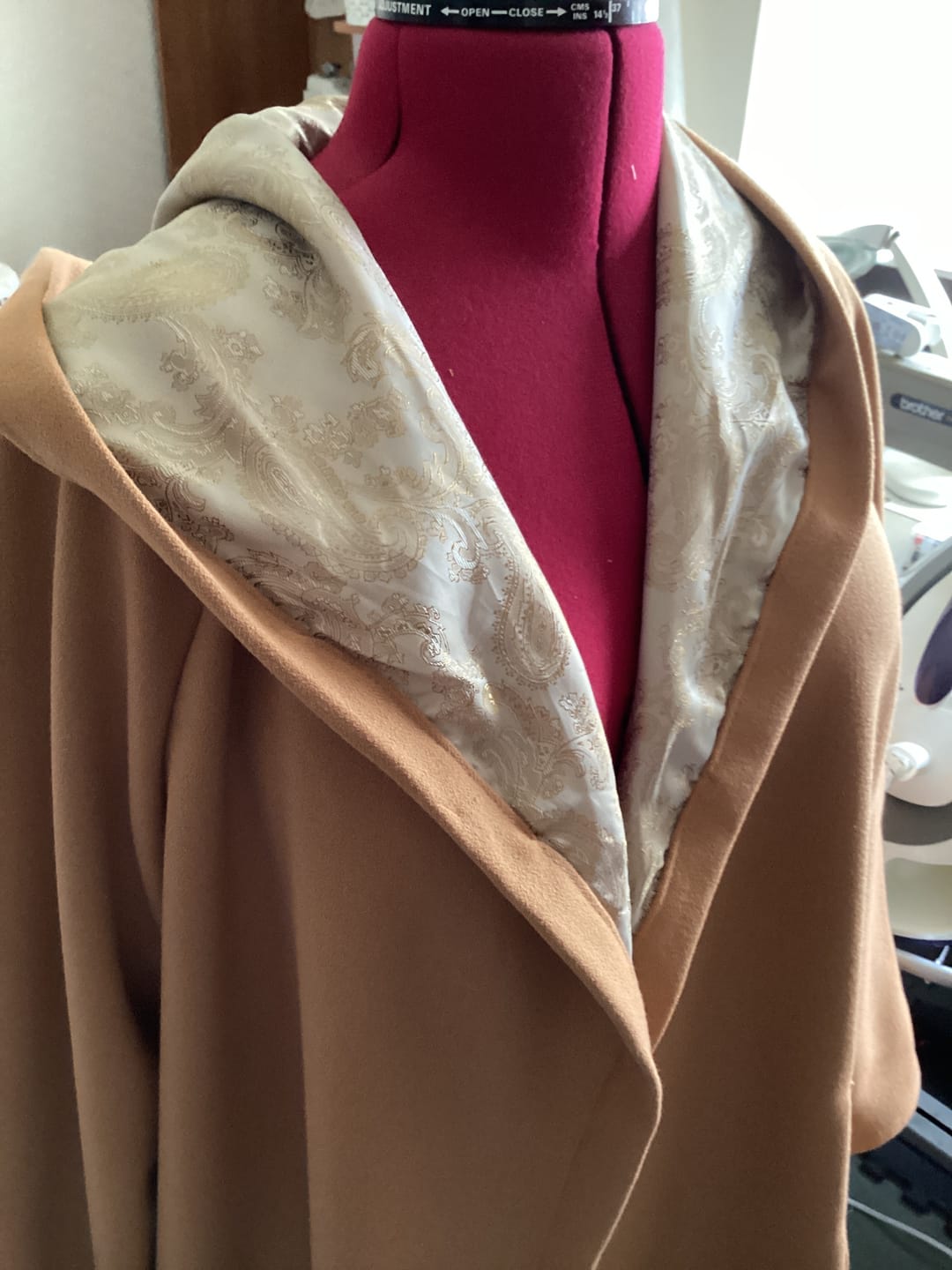 Customer photo review of Paisley Jacquard Lining Fabric