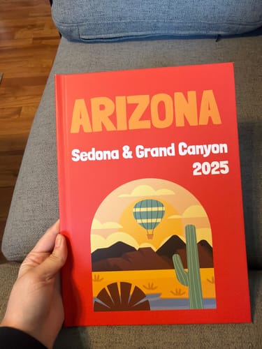 Customer photo review of Custom Travel Book
