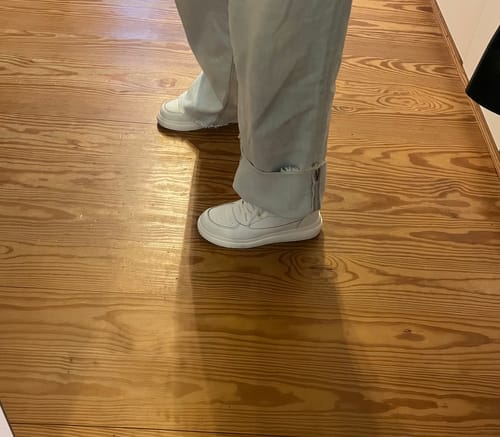 Customer photo review of ELEVATESHOES WHITE CLASSY