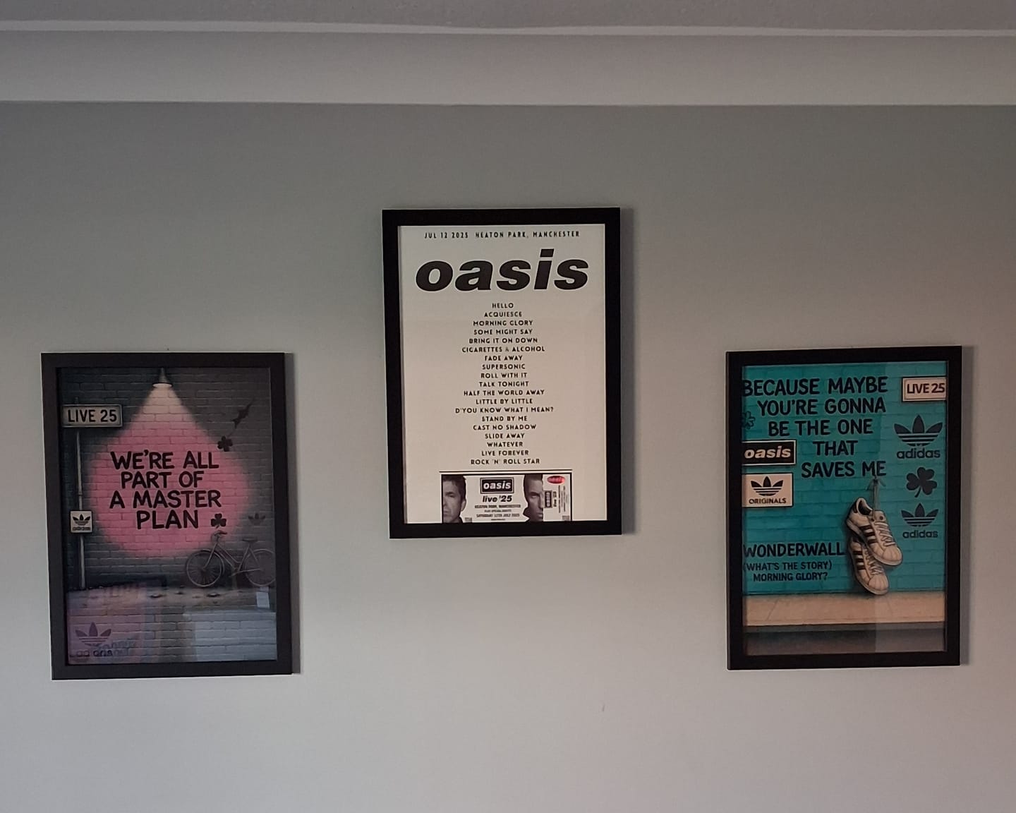 Customer photo review of The Masterplan - Oasis Inspired Graffiti Poster