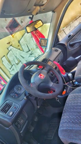 Customer photo review of Suede Steering Wheel Cover Kit Honda Civic EP3, DC5 RSX