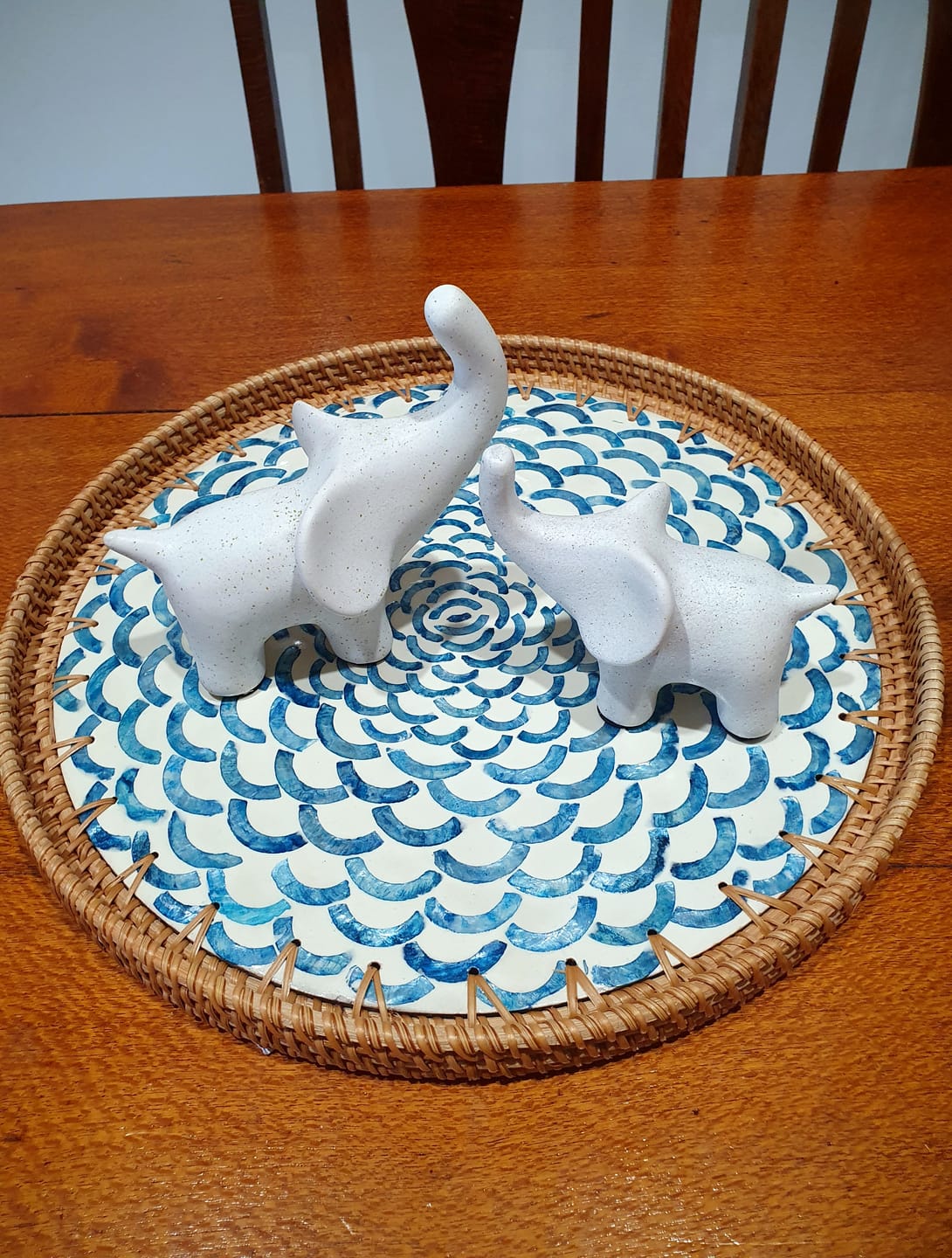 Customer photo review of Bloom Large Rattan Tray