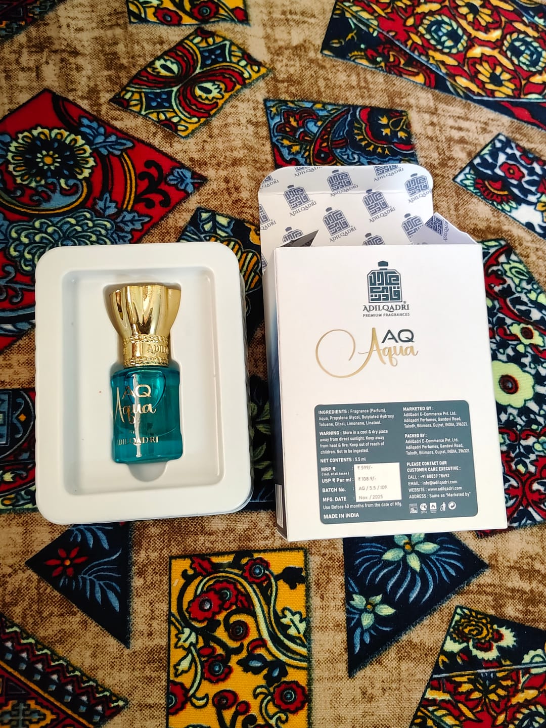 Customer photo review of AQ Aqua Luxury Attar Perfume
