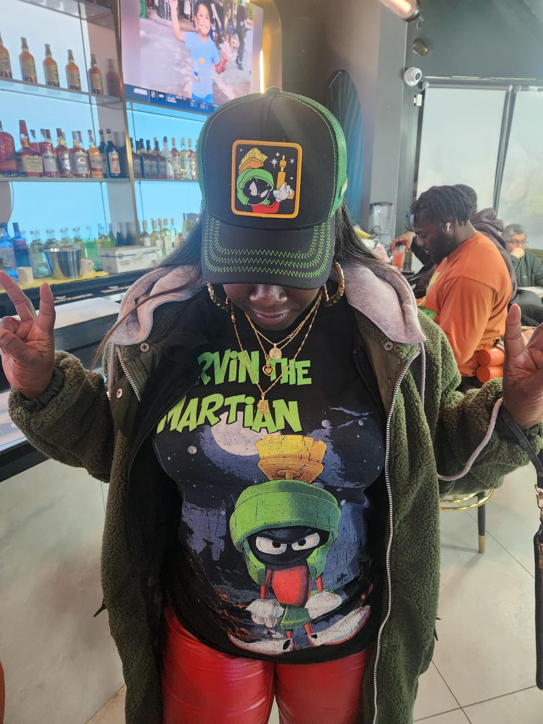 Customer photo review of OVERLORD X Looney Tunes: Marvin the Martian Trucker Cap