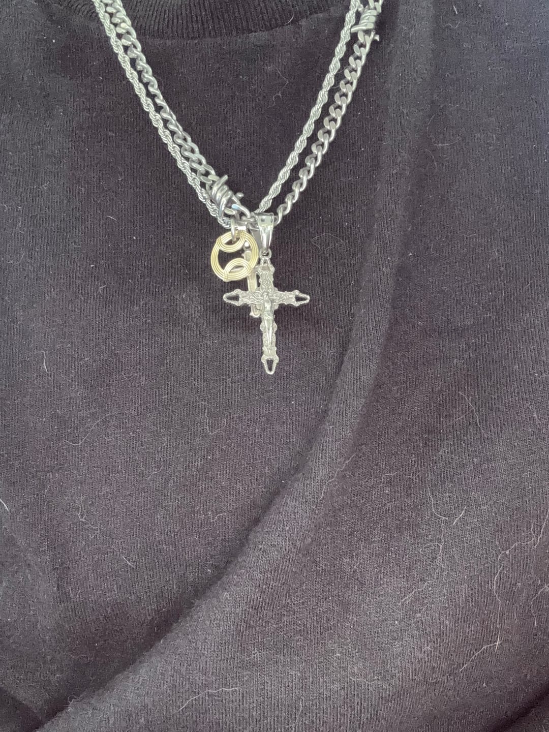 Customer photo review of CRUCIFIX CROSS PENDANT