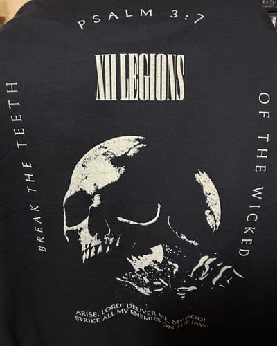 Customer photo review of PSALM 3:7 T-shirt