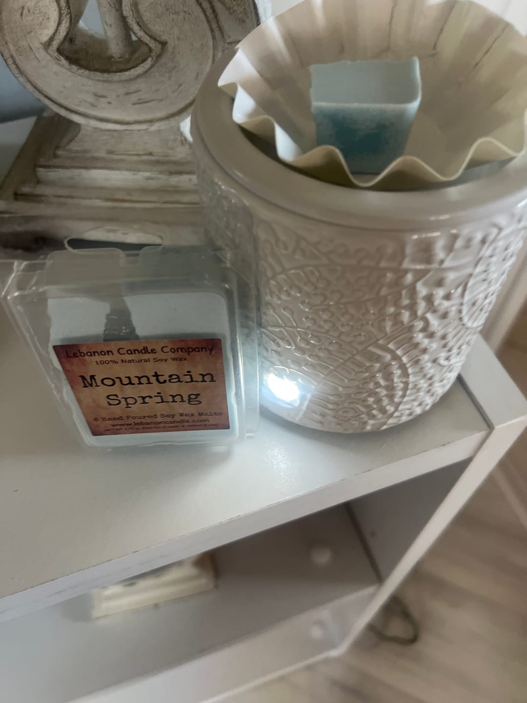Customer photo review of Mountain Spring Wax Melt