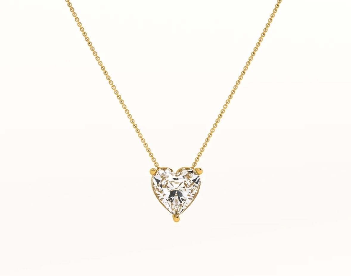 Customer photo review of Sparkling Hearts Gold Necklace