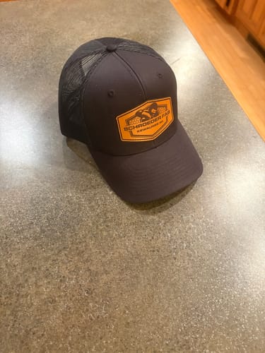 Customer photo review of Premium Custom Leather Patch Hats (Wholesale)
