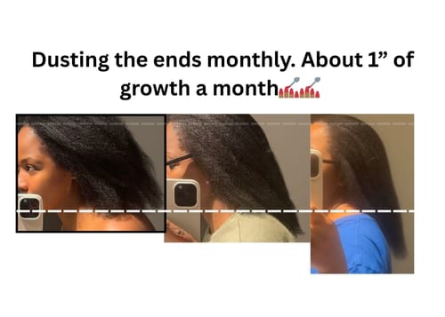 Customer photo review of Protective style FLOURISH Bundle (Expedited growth & Moisture/Hydration)- 2 sizes