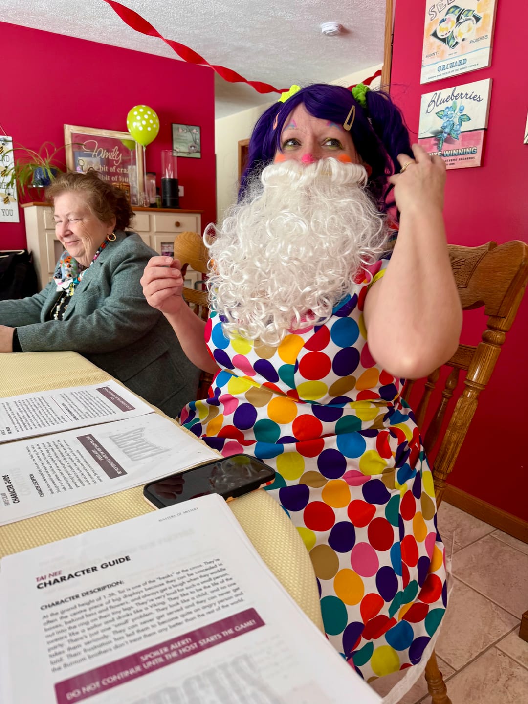 Customer photo review of Circus Murder Mystery Host Your Own Game Kit