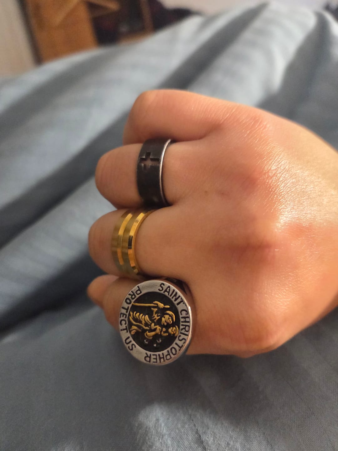 Customer photo review of BLACKED CROSS.
