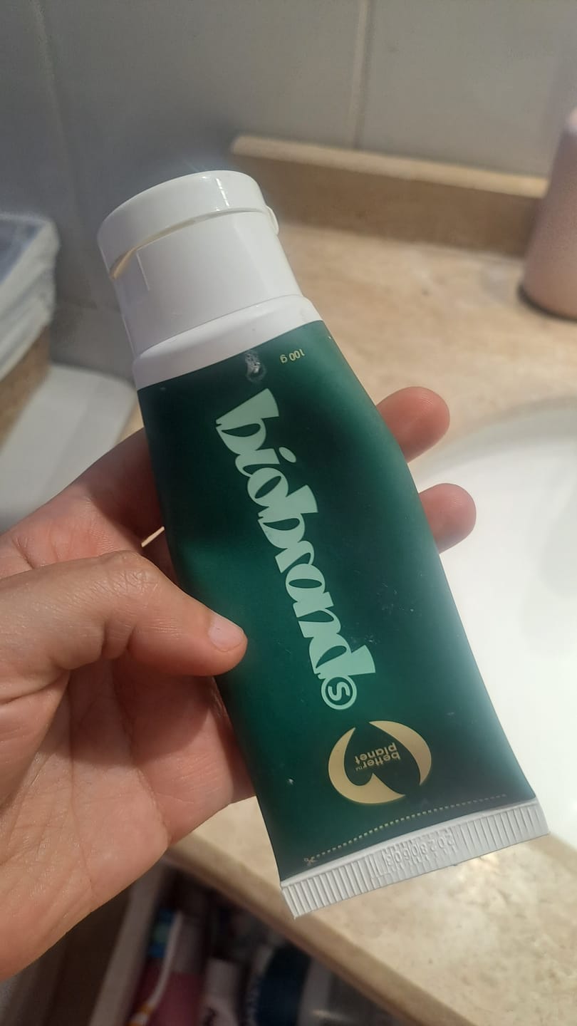 Customer photo review of Pasta Dental Natural Menta S/Flúor Hydrox. (HA) 100 gr
