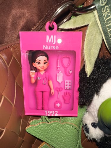Customer photo review of Personalized Nurse In Toy Box Acrylic Ornament, Christmas Gift For Nurse, For Co-workers