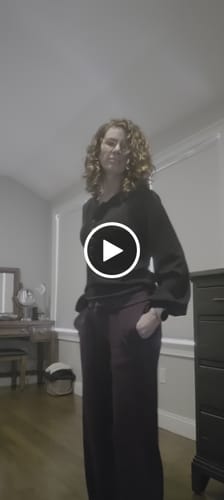 Customer video review of Charlotte Puff Sleeve Top • Final Sale - Black