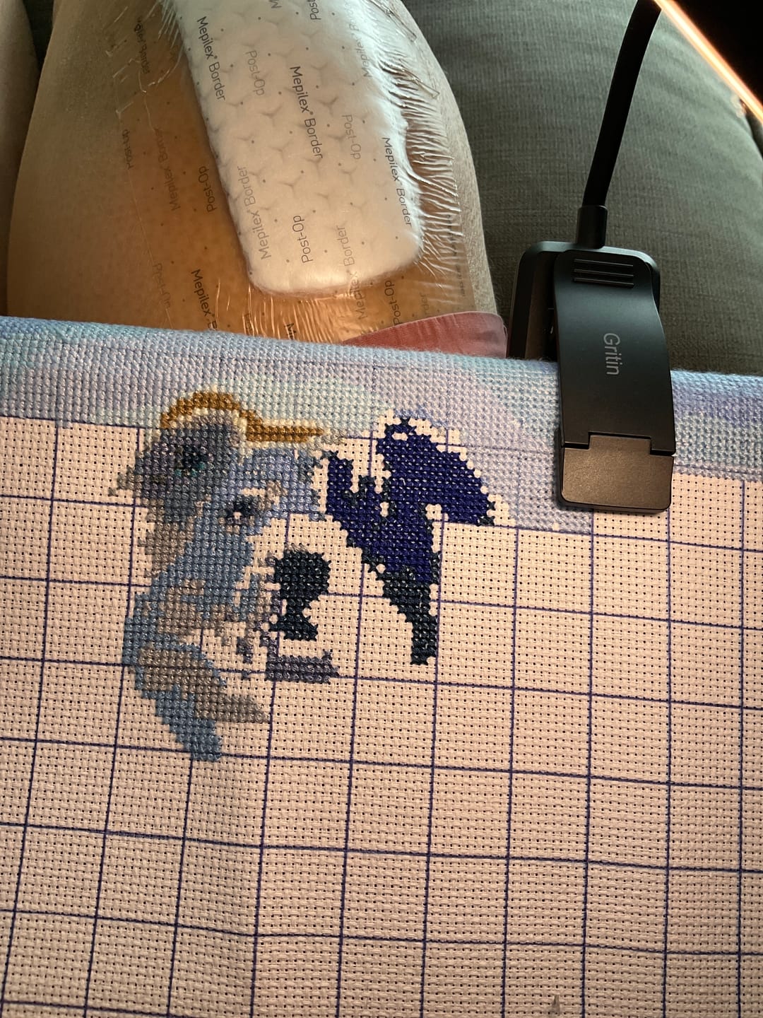 Customer photo review of Custom Cross Stitch Kit
