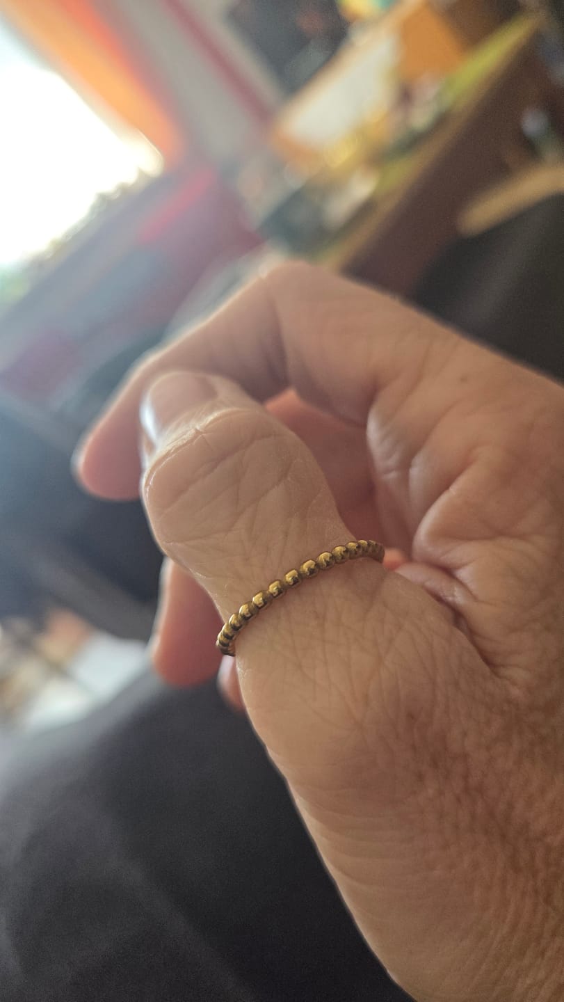 Customer photo review of KULKRETS Pozlátený prsteň
