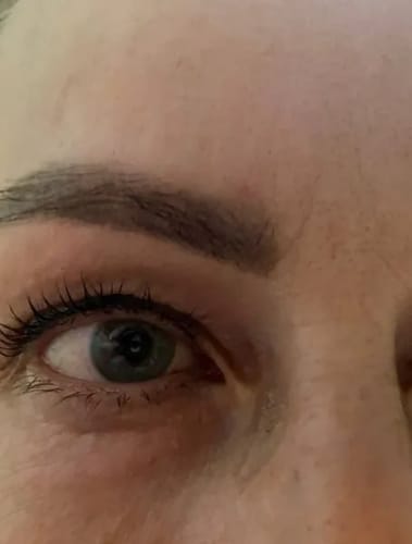 Customer photo review of Toplash eyelash and eyebrow growth serum — 3ml