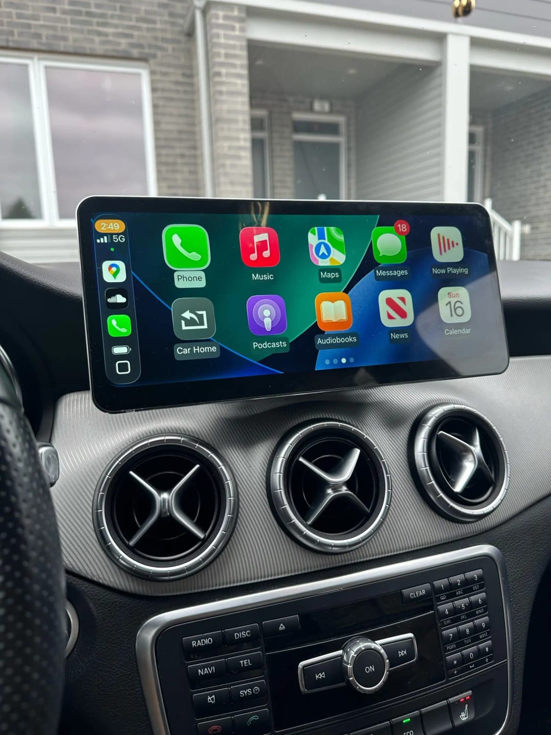 Customer photo review of Mercedes Benz A/CLA/GLA Class | W176/C177/X156 | 10.25"/12.3" Linux CarPlay/Android Touchscreen Display | 2013 - 2018