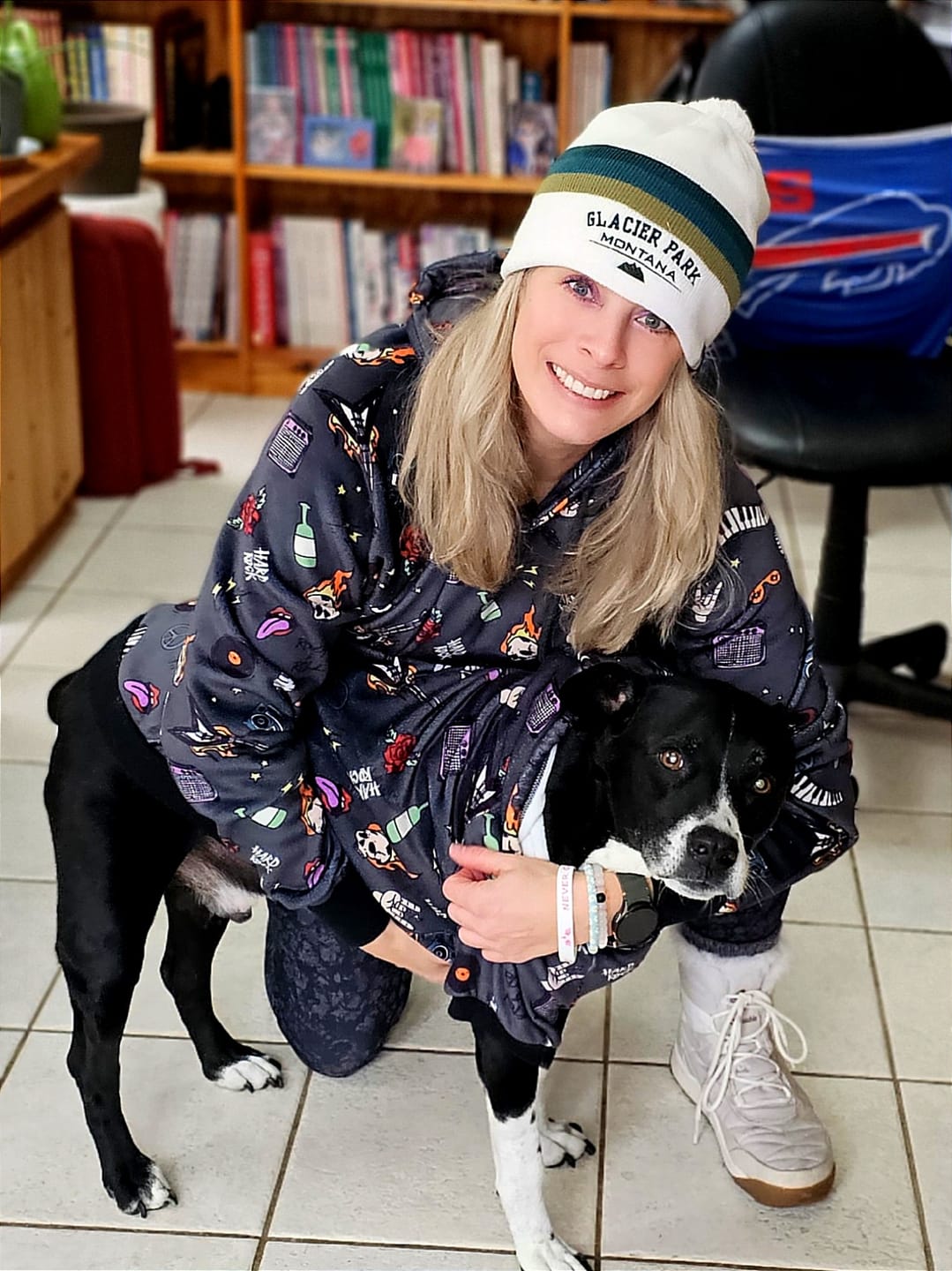 Customer photo review of Dog Hoodie Prints