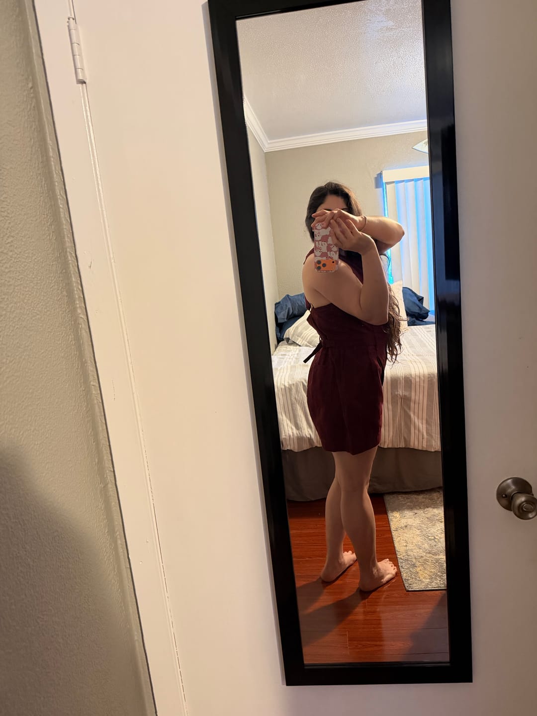 Customer photo review of Cropped Roper Suit - Burgundy