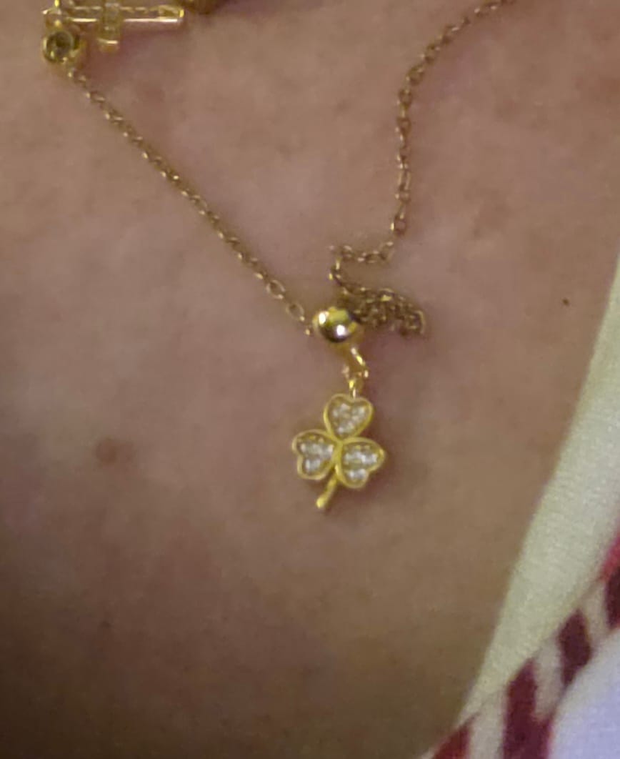 Customer photo review of Shamrock Charm Gold