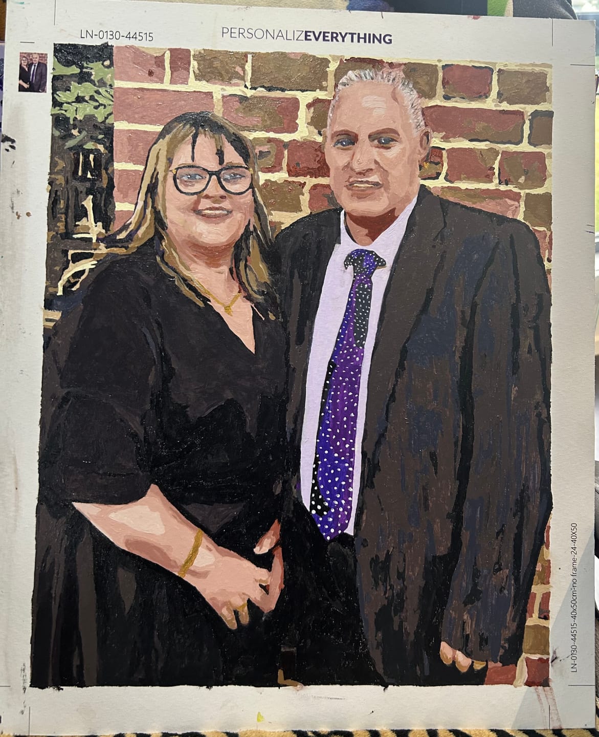 Customer photo review of Paint by Number Kit