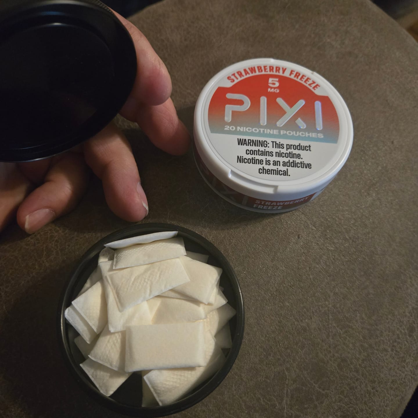 Customer photo review of PIXI Nicotine Pouches