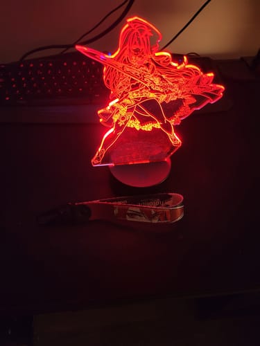 Customer photo review of Elizabeth Rose Bloodflame Otaku Lamp