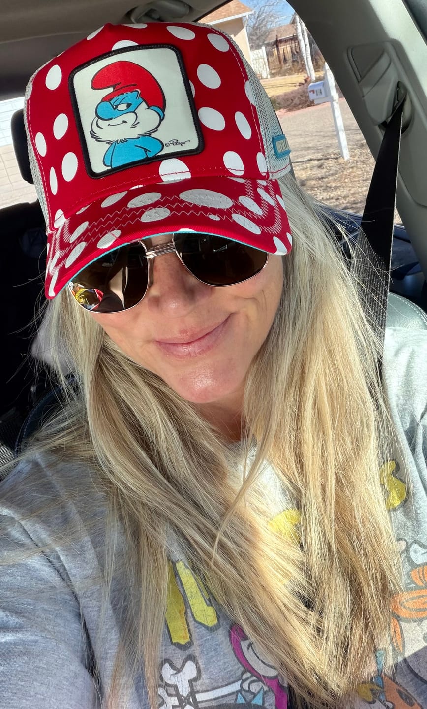 Customer photo review of OVERLORD X Smurfs: Papa Smurf LE Trucker Cap