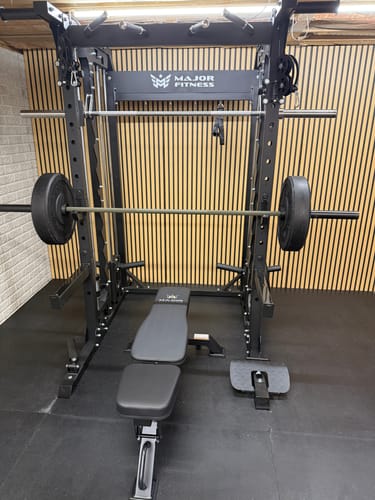 Customer photo review of Major Fitness B52 All-In-One Home Gym Smith Machine