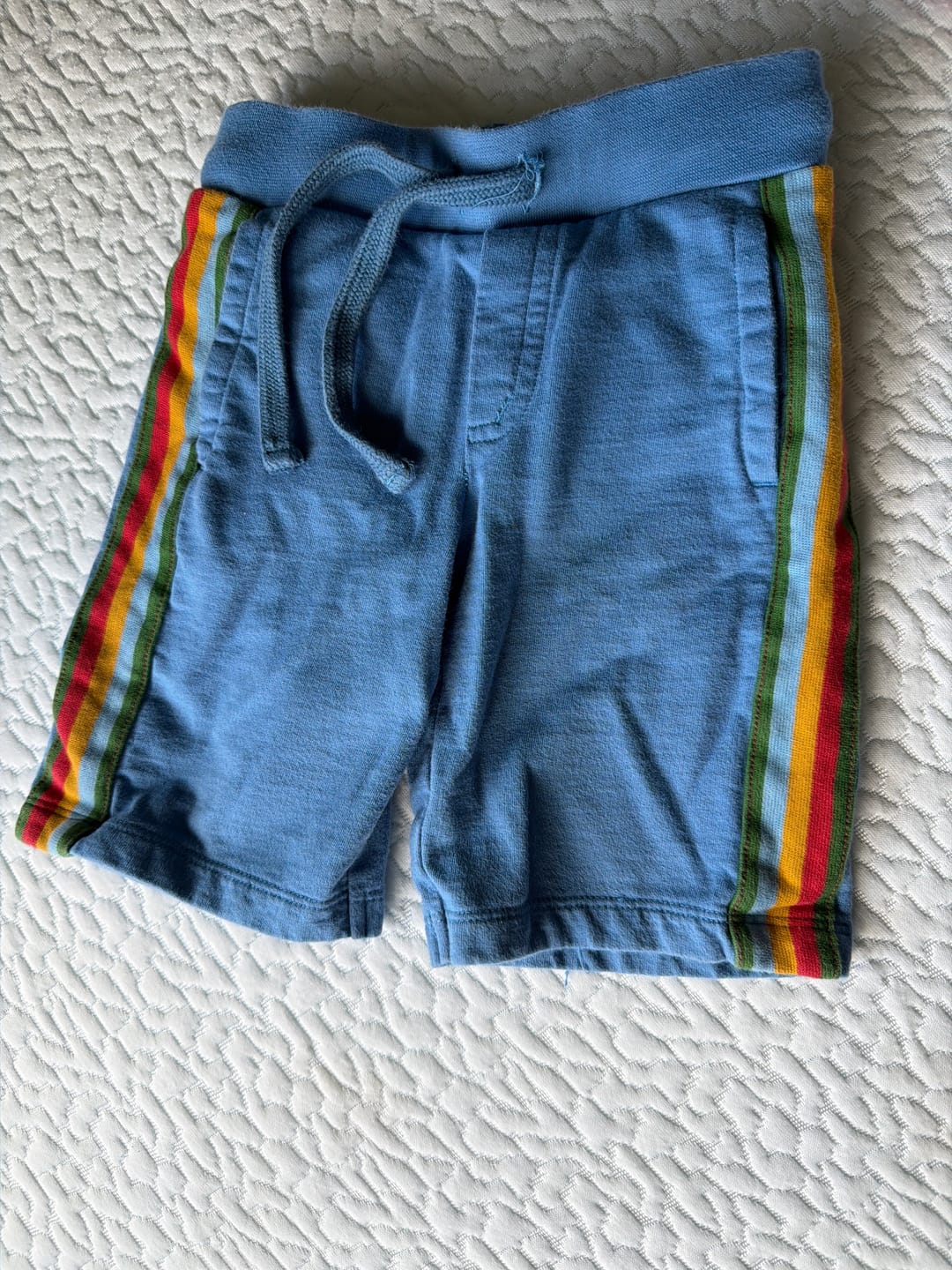 Customer photo review of Horizon Blue Marl Rainbow Comfy Jogger Shorts