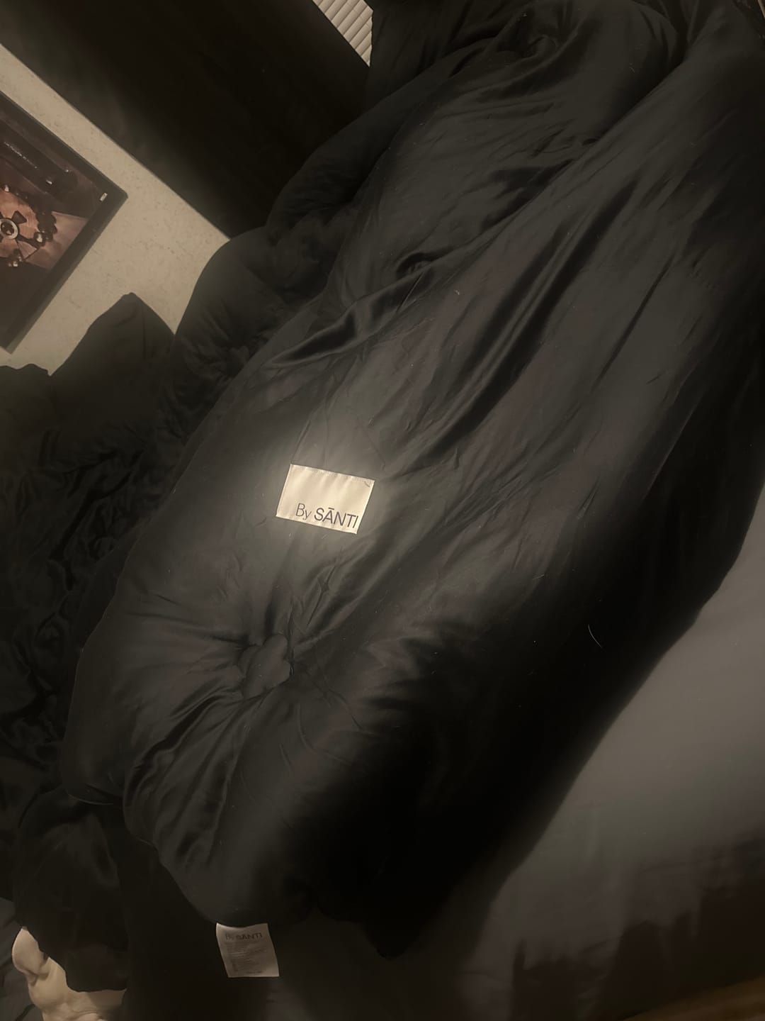 Customer photo review of The FLORÉ Over-Sized Eucalyptus Summer Comforter Set